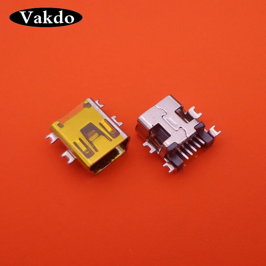 50 шт. мини USB Разъем B Тип 5pin 5 pin SMT Раковина 1 7 гнездо 2 0 Запасные запасные части