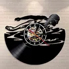 Часы с виниловой пластинкой Swim ming Sport, настенные часы, идея для подарка, плавание, открытый бассейн, настенное искусство, бассейн, дайвер, плавание, тренер по плаванию, подарки