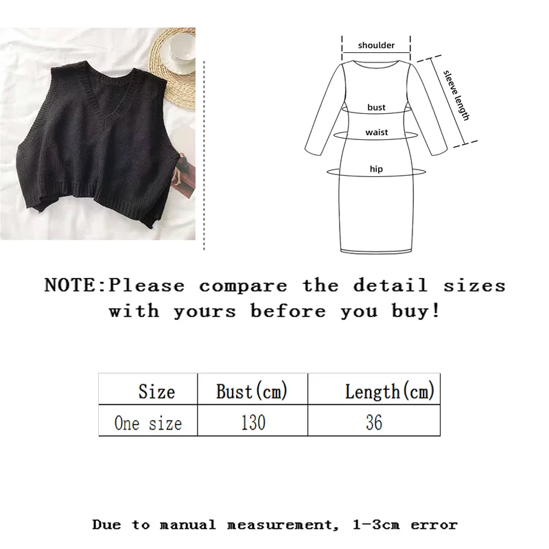 

Vangull Casual Youth Loose Short V-neck Waistcoat Knitted Sleeveless Sweet All-Match Shirts Top Female 2021 Spring And Autumn