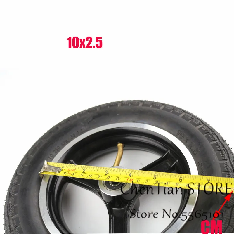 Колесный обод 10x2 125 10 дюймовая Ступица колеса скутера колесная рама из