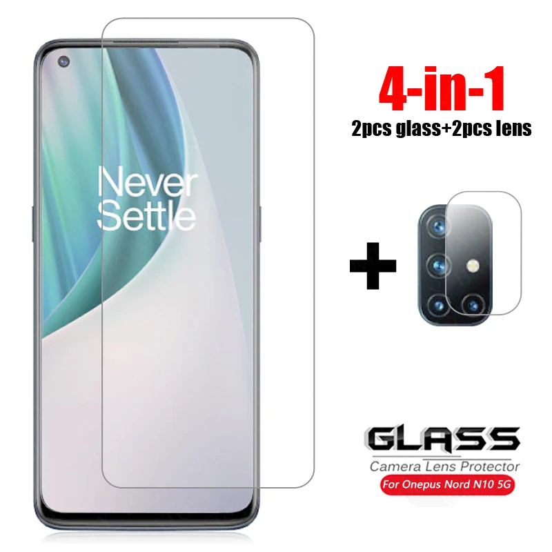 

4-in-1 For Glass Oneplus Nord N10 5G Tempered Glass One Plus Nord N100 Caerma Lens Screen Protector Phone Film Oneplus Nord N10