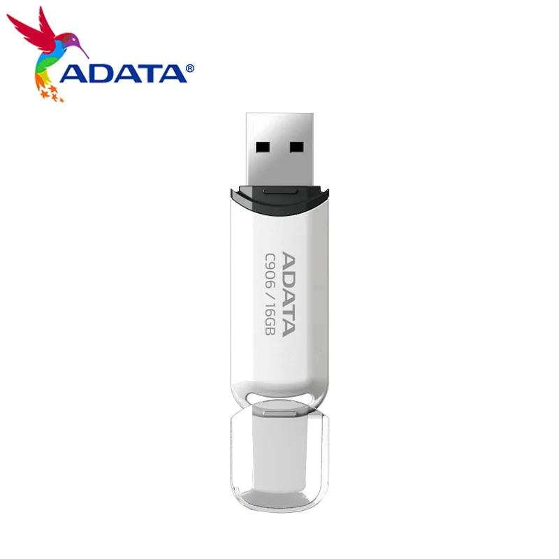 Флеш-накопитель ADATA флеш-диск USB 2 0 C906 8 ГБ 16 32 64 USB-накопитель белый черный