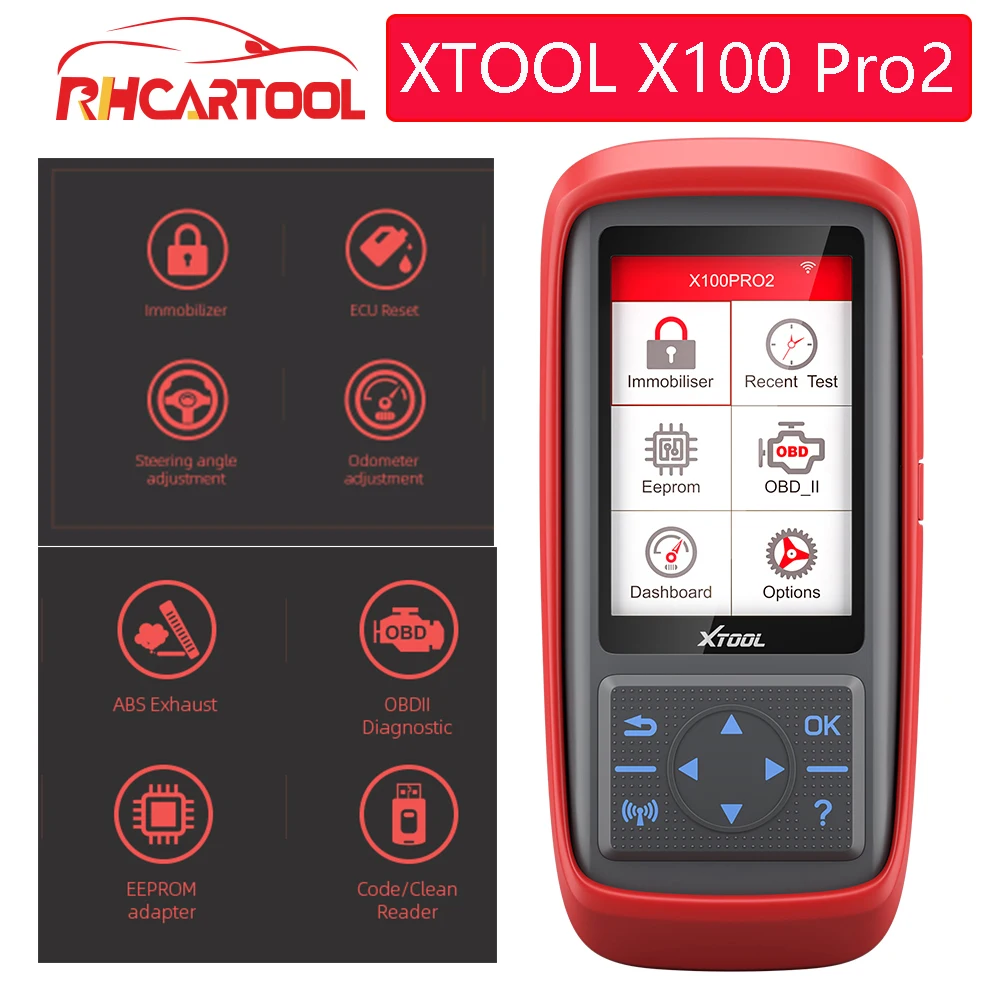 Автомобильный диагностический инструмент OBD2 Xtool X100 Pro2 для opel ford программатор