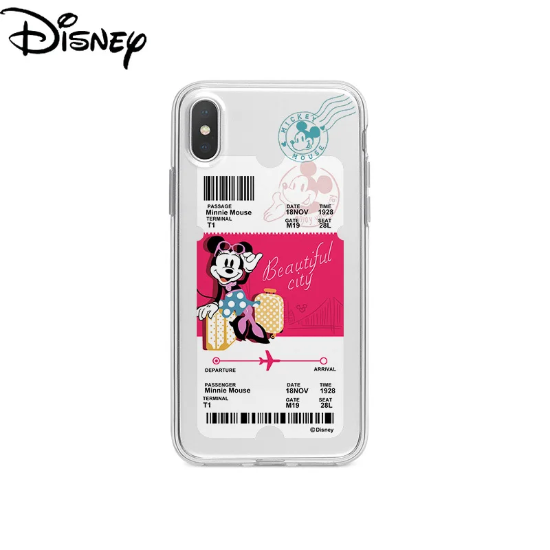 

Disney Cute Illustration Phone Case for iPhone11pro/12promax/12mini/xs/xsmax/se/xr/6s/8p/Cartoon Minnie Transparent Phone Cover