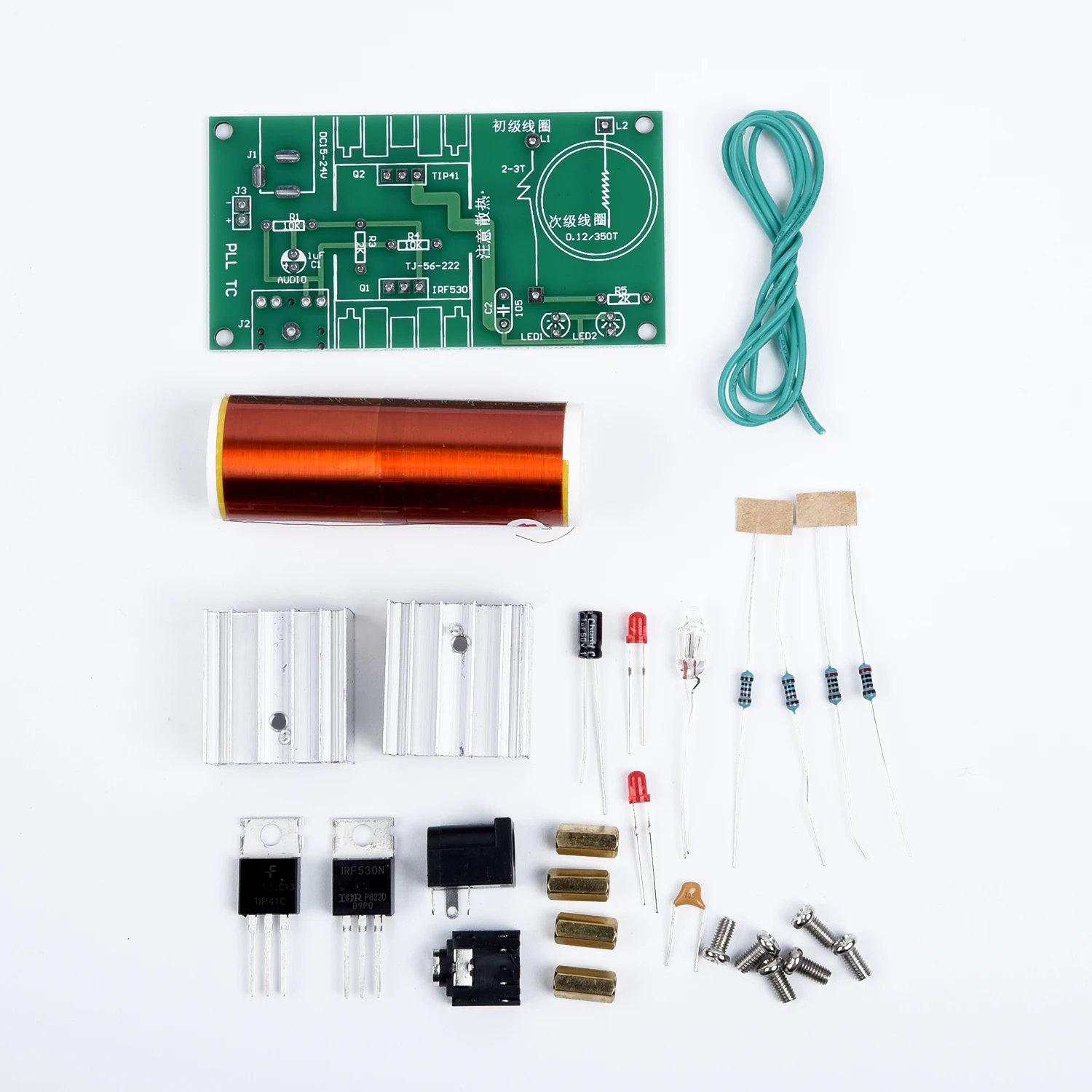 DC 15 V-24 V 15W мини музыкальный плазменный динамик с катушкой Тесла Diy Наборы комплект