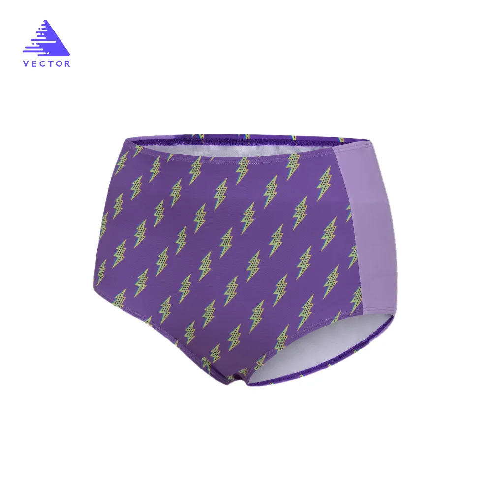 

Vector Swimming Trunks Women's Swimsuits Printed Two-Piece Separates Split Swimwear Beach Vacation Surfing Wetsuit Girl Purple