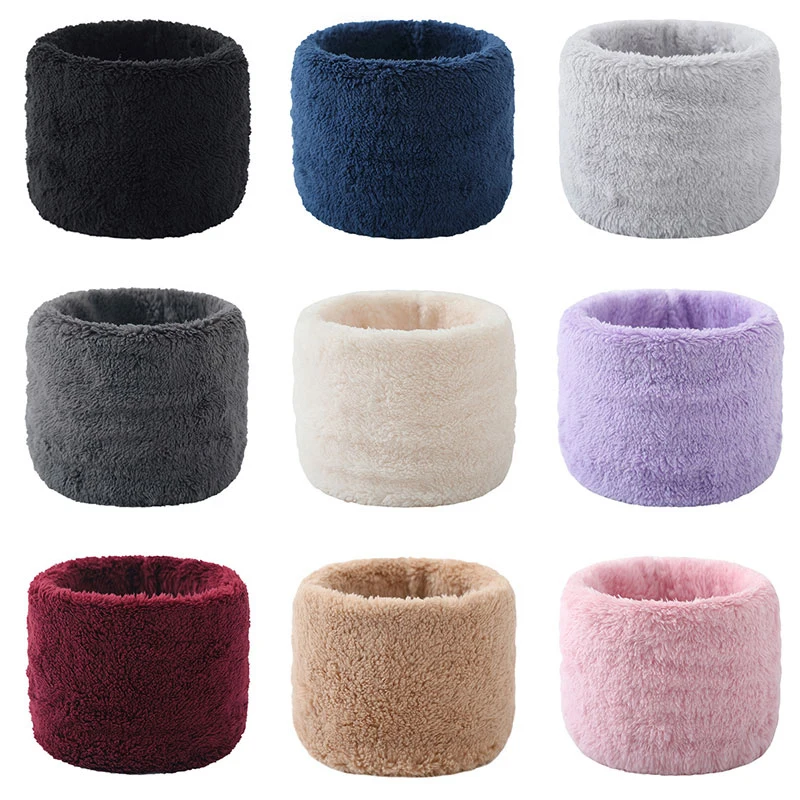 

Hot Scarf Women Men Fashion Female Winter Warm Solid Chunky Cable Knit Wool Snood Infinity Neck Warmer Cowl Collar Circle Scarf