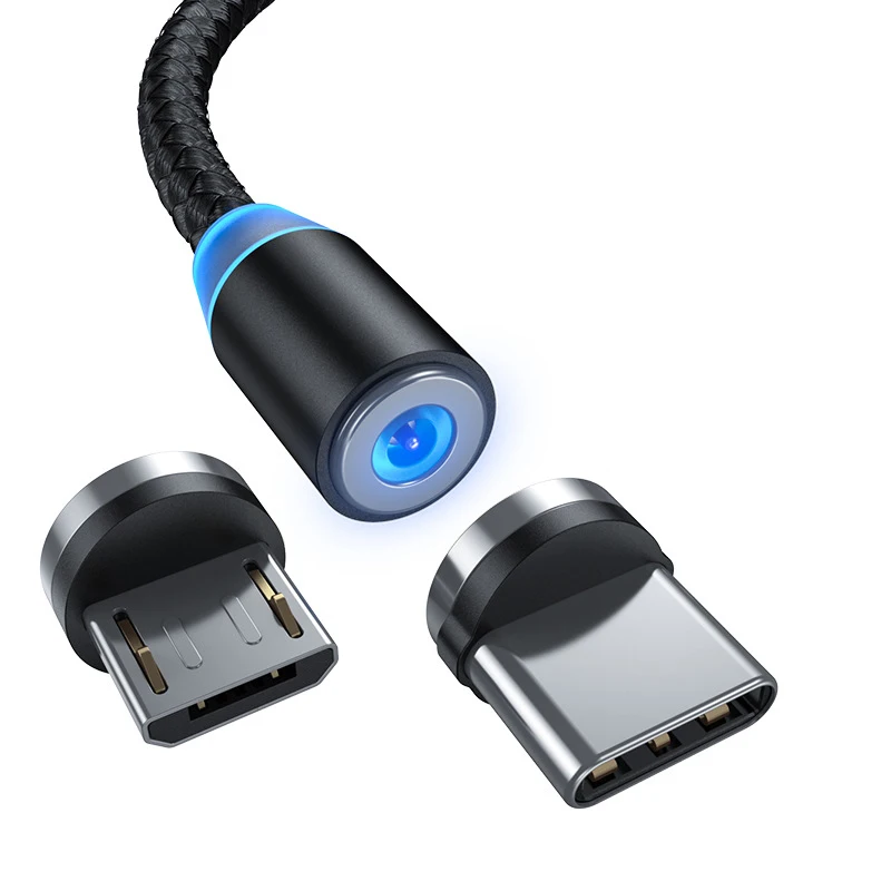 Магнитный кабель Micro USB Type C 3 А быстрая зарядка 1 м 2 м|Кабели для мобильных