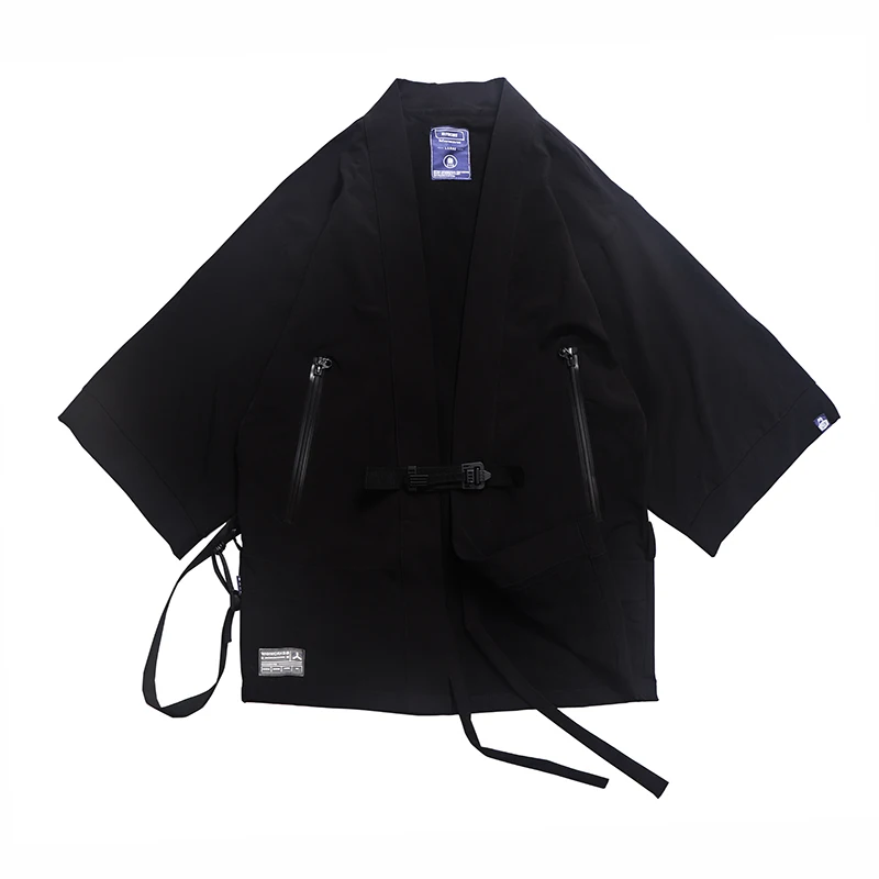 Кимоно-куртка с двумя карманами теквир одежда techwear noragi whrs ninjawear darkwear в японском
