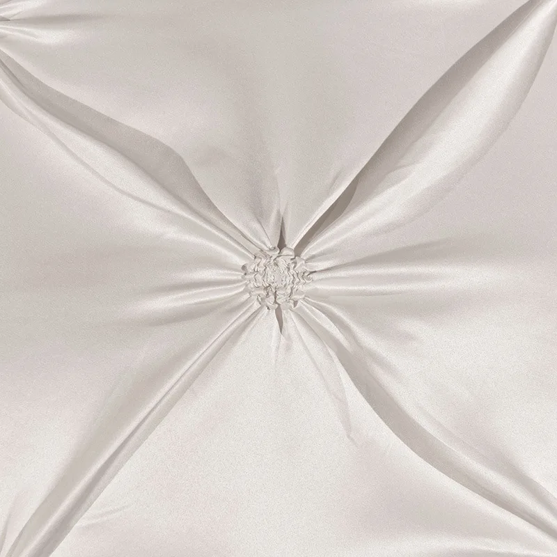 

Pinch Pleat Flower Bedding Set For Home Emulation Silk Bed Cover Soft Bedclothes Multicolor Duvet Cover Comforter Bedding Sets