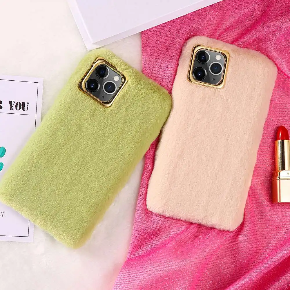 KISSCASE Candy Color Fur Case For iPhone 11 PRO MAX Original Furry Back Cover X XR XS 6 6S 7 8 Plus Fundas Coque |
