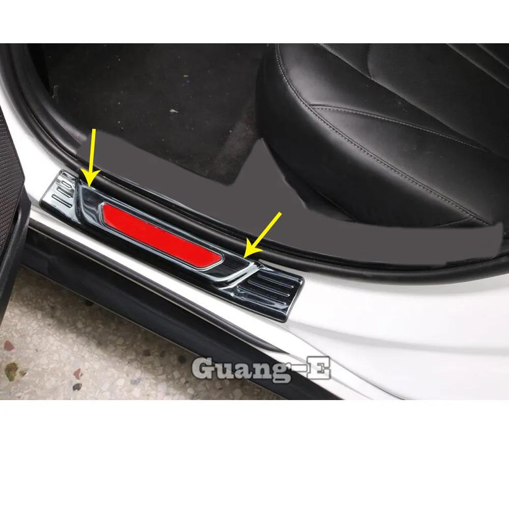 

For Hyundai Sonata DN8 10Th 2020 2021 Car Styling Stainless Steel Door Sill Scuff Plate Cover Trim Outside External Threshold