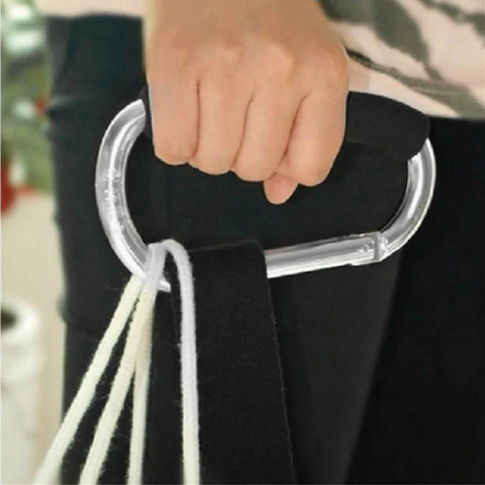 

Strong Durable Carabiner Strollers Hooks Mummy Clip Pushchair Grocery or Diaper Bags Holder F2