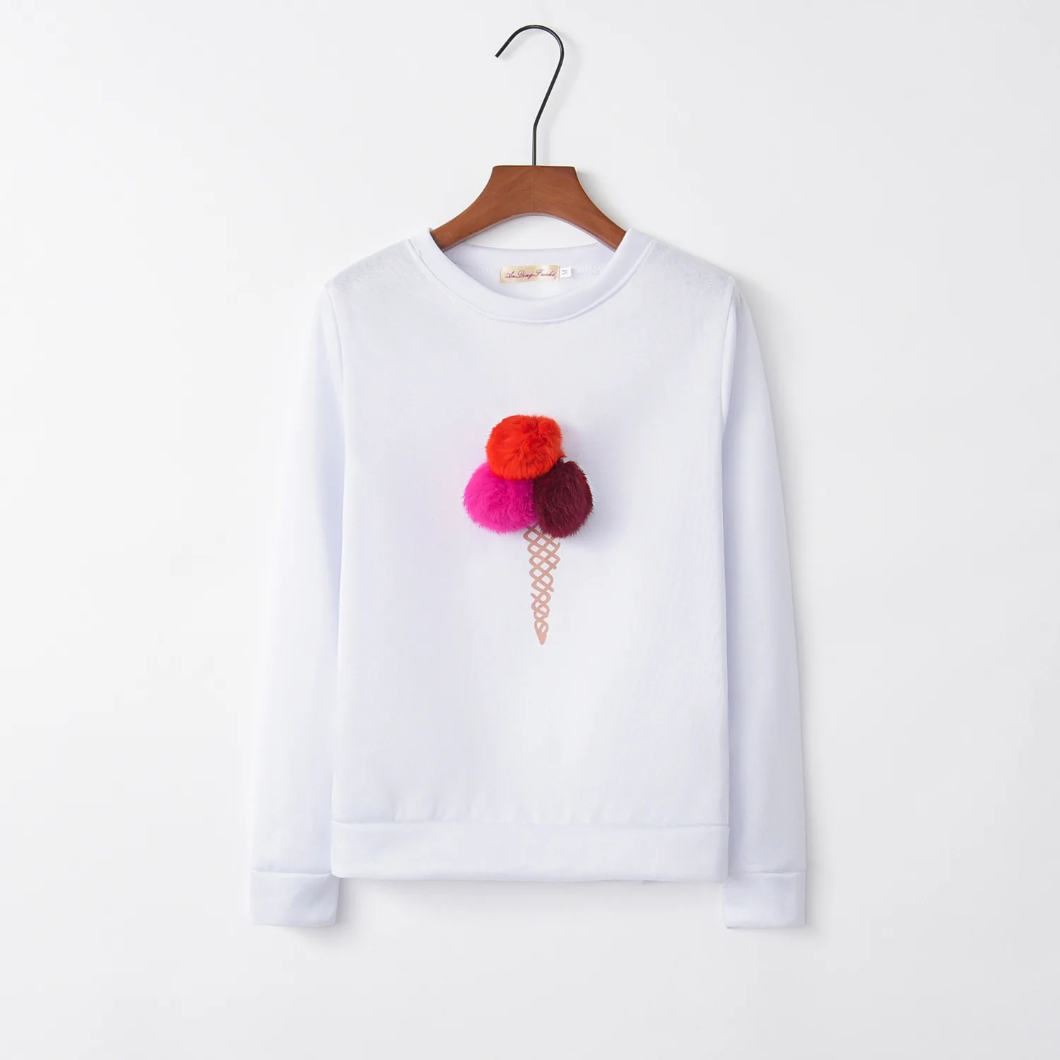 Мороженое Синий 2020 новый дизайн распродажа толстовки Женская Повседневная Harajuku