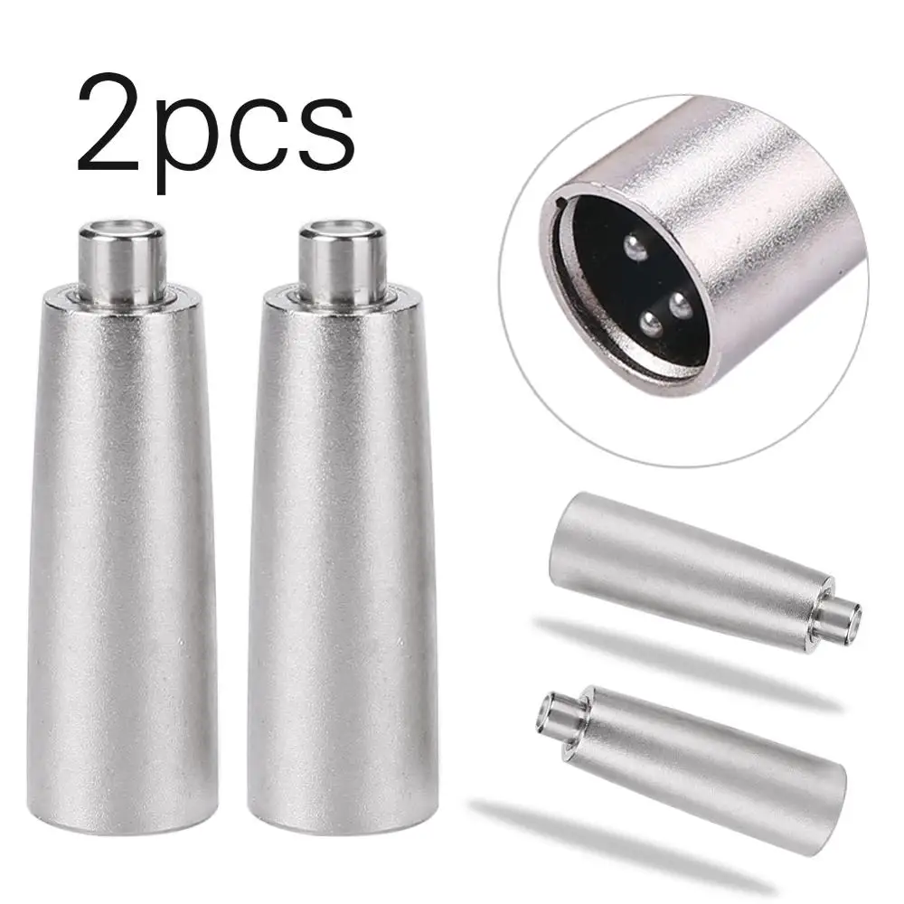 

2Pcs Metal Audio Adaptor XLR 3Pin Male to RCA Female Audio Adapter Connector Converter HIFI Supported for Microphone Speaker