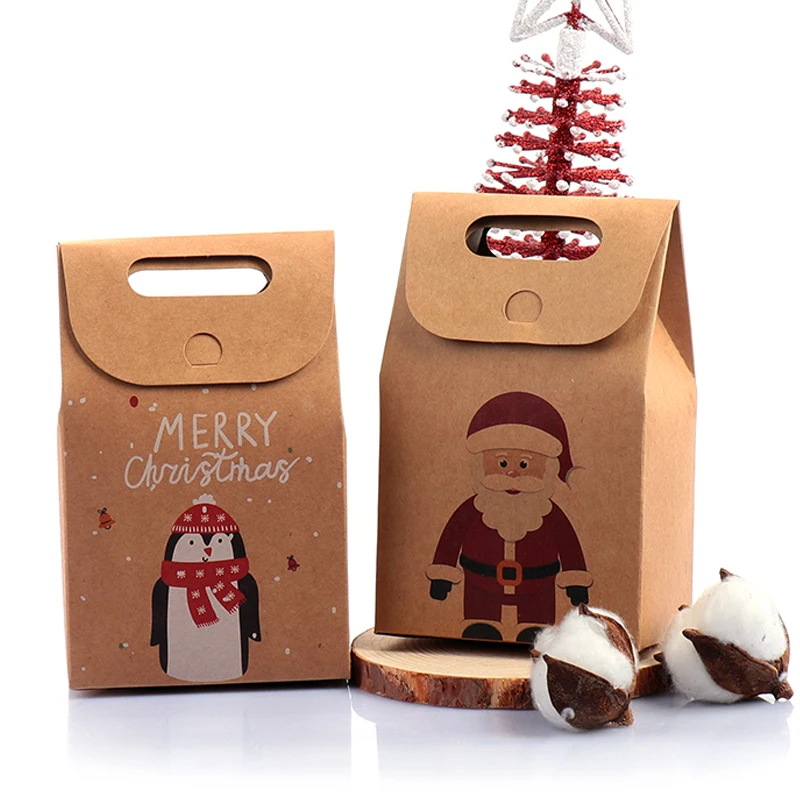 1 шт. бумажная коробка для упаковки десертов на Рождество | Дом и сад