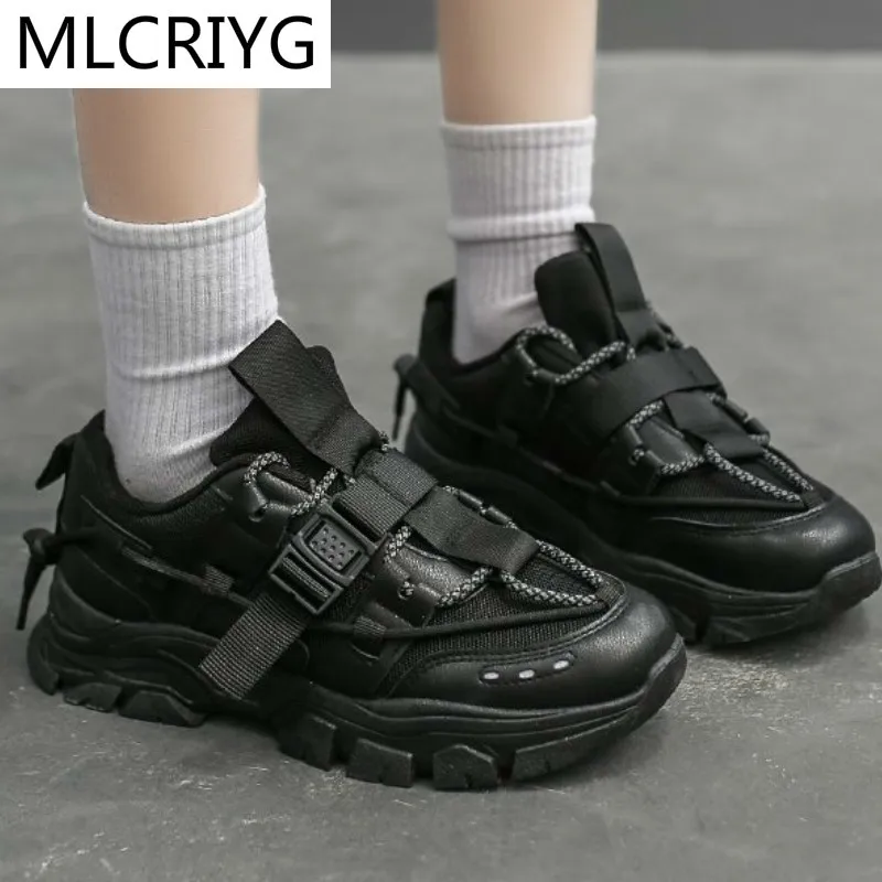 

Spring Casual Mesh Breathable Woman Solid Vulcanized Shoes Lace-up Platform 2021 Woman Vulcanized Shoes Fashionable Comfortable