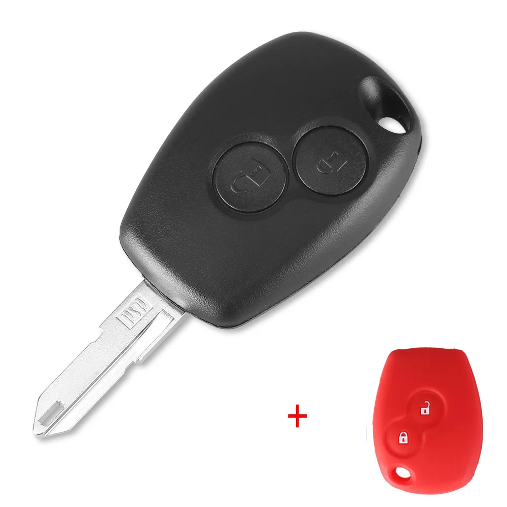 Чехол для автомобильного ключа Dandkey сменный чехол с 2 кнопками Renault Duster Logan Fluence Clio