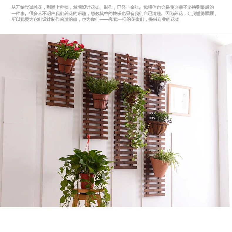 Настенная подвесная настенная Цветочная стойка для балкона декоративная полка