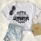 2021 летняя модная женская футболка в стиле хиппи с аниме, Милая футболка с коротким рукавом, женские повседневные топы, кавайная уличная одежда, графические футболки