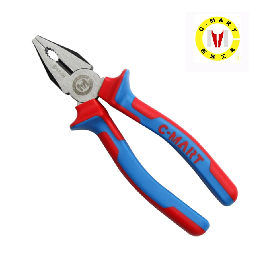 8 Inch Lineman Plier 6 Inch Carbon steel Nipper Pincer Electrician Pliers Metal Thread Cutter Pinchers Crimpring Tool B0143