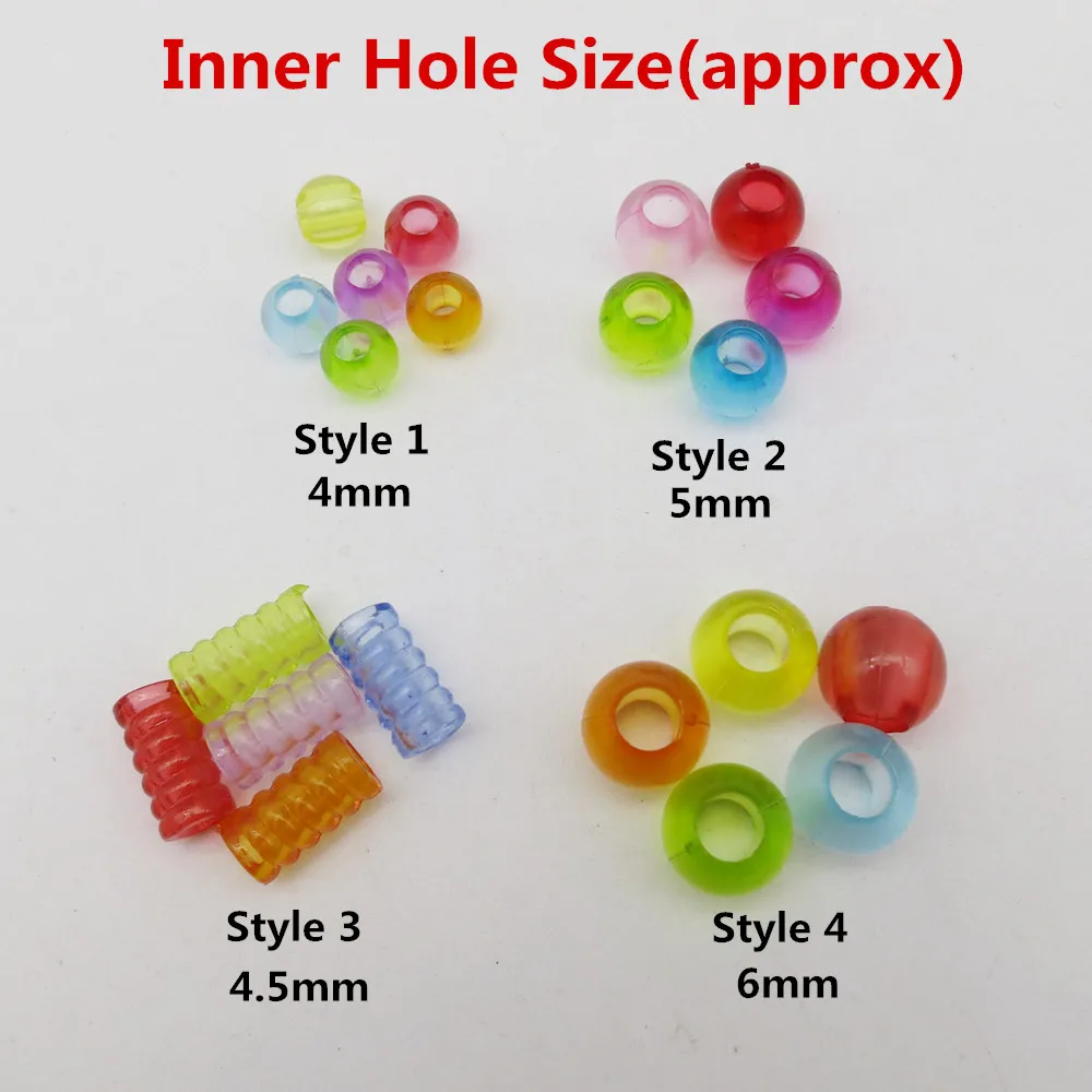 30 шт. 100 пластиковые цветные прозрачные вязаные детские косички для волос