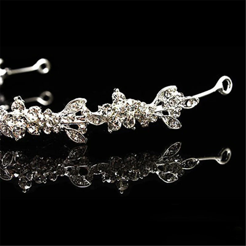 Модная элегантная головная повязка блестящая Lmitation Crystal Стразы Корона тиары для