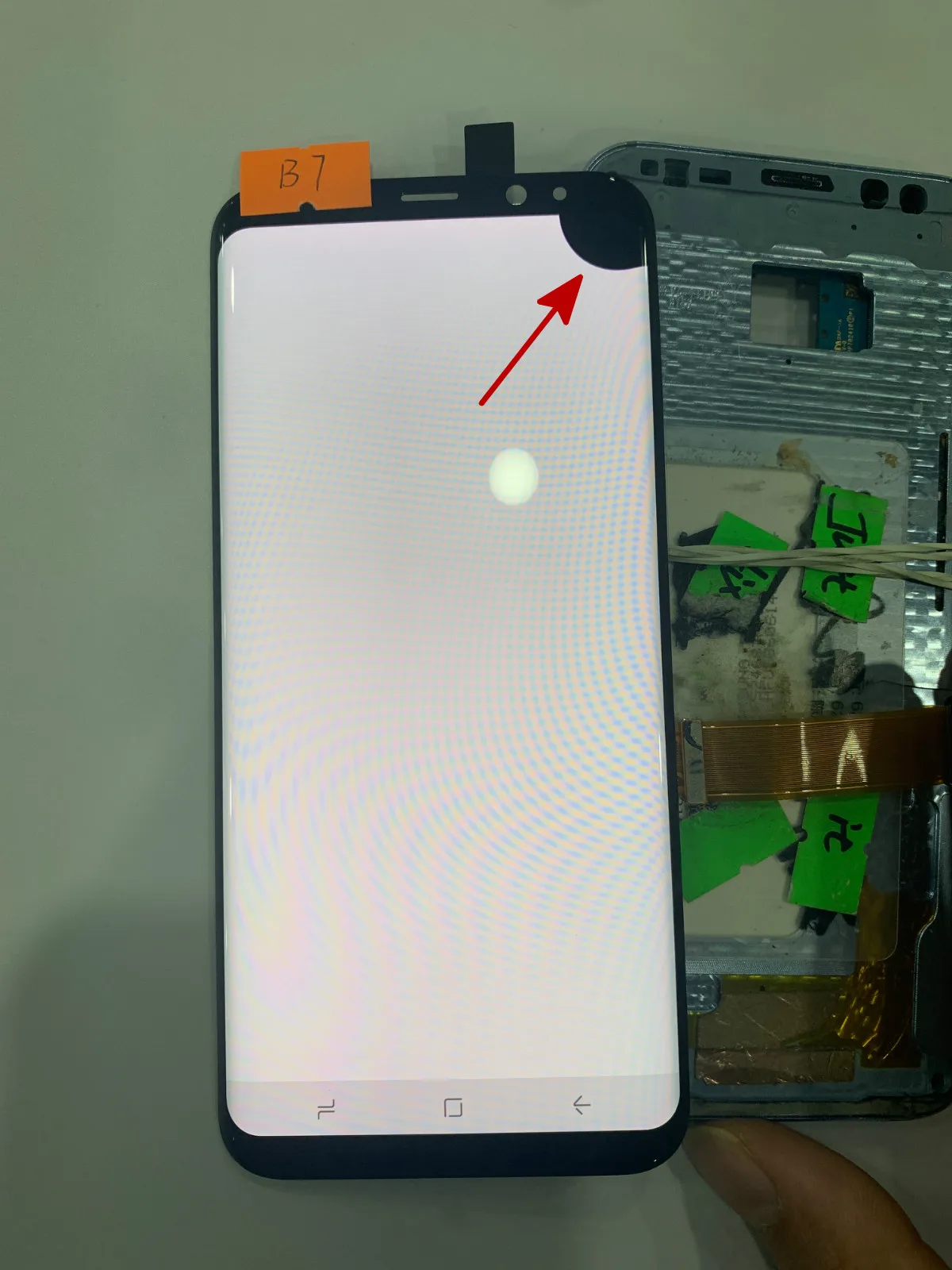 Super AMOLED для samsung Galaxy S8 plus S8+ G955 G955F g955u S8plus дефект ЖК-дисплей с сенсорным экраном дигитайзер 6,2'' - Цвет: B7