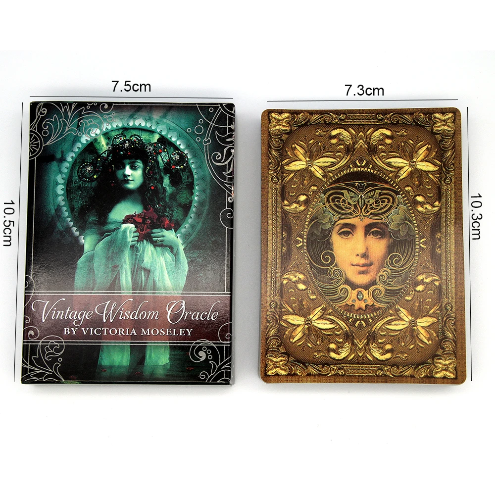 Винтаж мудрость Oracle 52 роскошно Иллюстрированный карты проникнуты Красота и