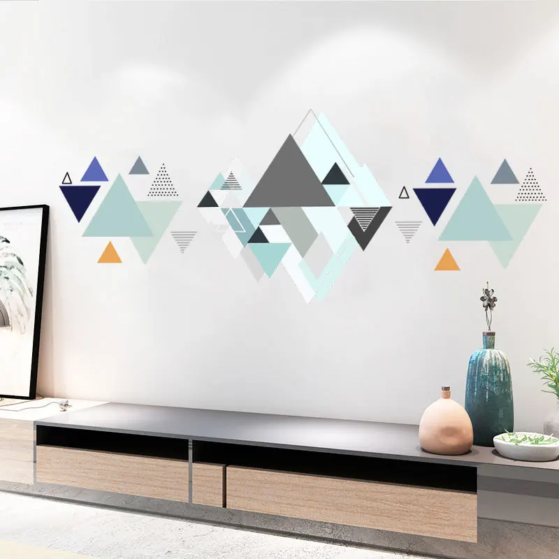 

Geometric Creative Wall Stickers Home Decor Murals Art Decals Bedroom Living Room Decoration Sofa Bedside Wallpaper Removable