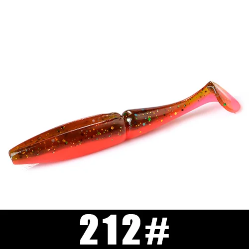 212 FISH KING 6 шт./упак., мягкие приманки, приманка для рыбалки 105 мм, 11 г, приманка для плавания, форель, Мягкая наживка для рыбалки воблер, искусственная приманка для щуки - Цвет: 212