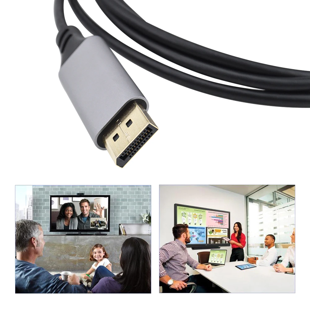 8k Универсальный видеокабель-адаптер Home HD аудио Тип C для DisplayPort ПК телефон прочный