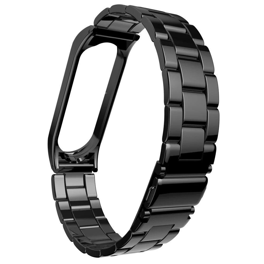 Hangrui mi band 4 сменный металлический ремешок из нержавеющей стали браслеты mi Band 4 ремешок для Xiaomi mi band 4