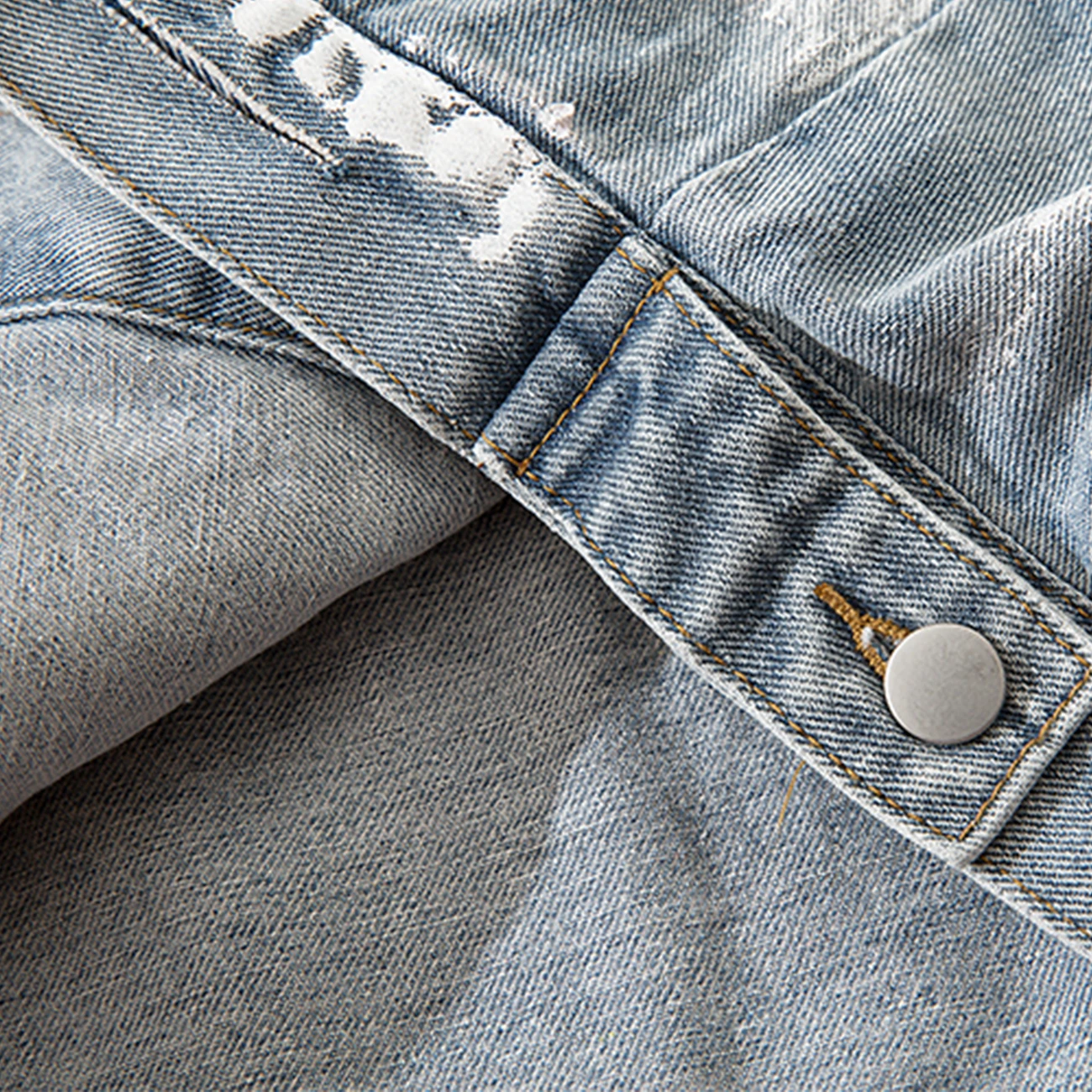 

Hip Hop Ripped Denim s Men Vintage Spray Paint Streetwear Button Autumn Jacket Coats Outwear Gray 2021