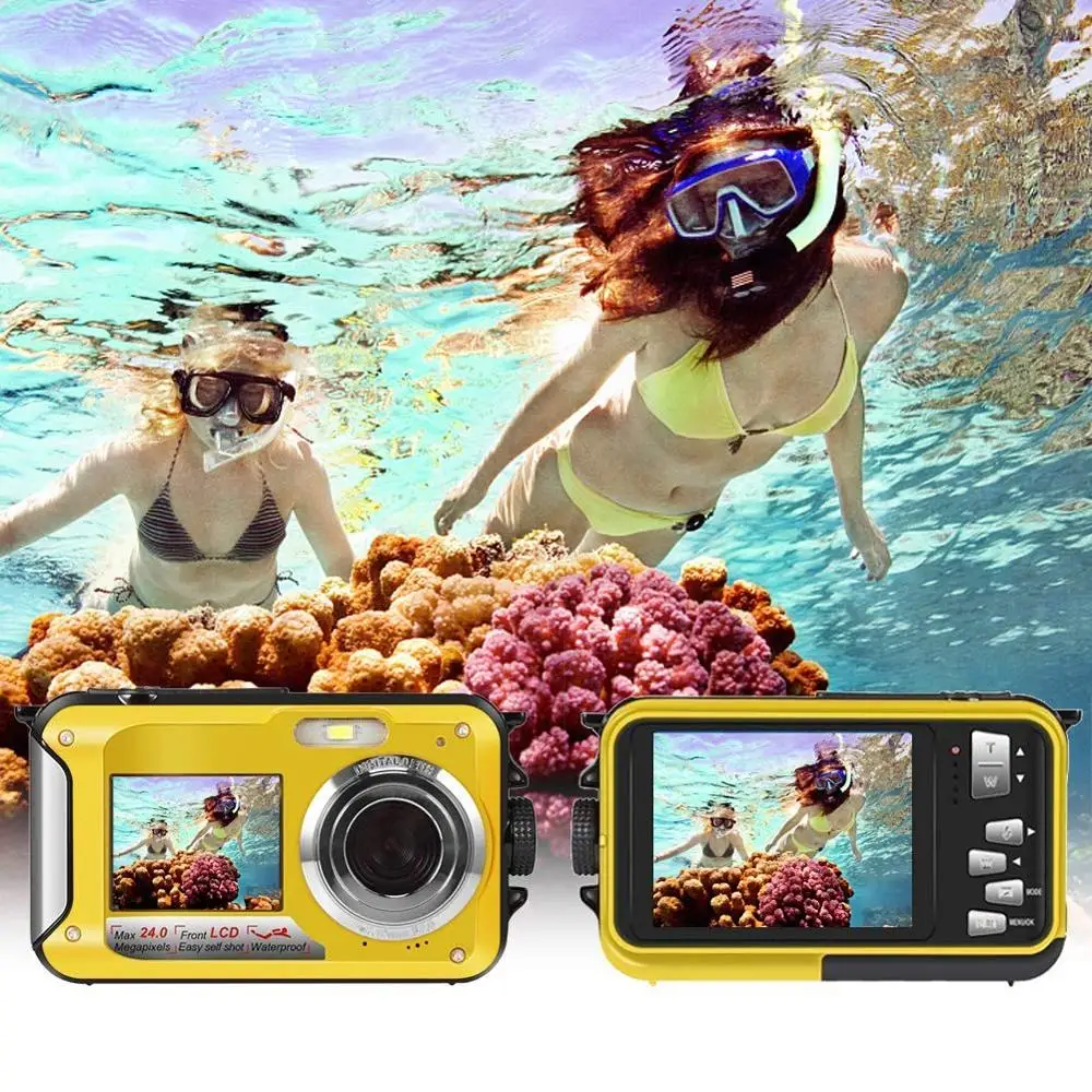 Профессиональная Детская Цифровая камера для подводной съемки 10 футов Full HD видео