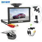 ЖК-дисплей DIYKIT, 5 дюймов, водонепроницаемая металлическая камера заднего вида для автомобиля с функцией ночного видения