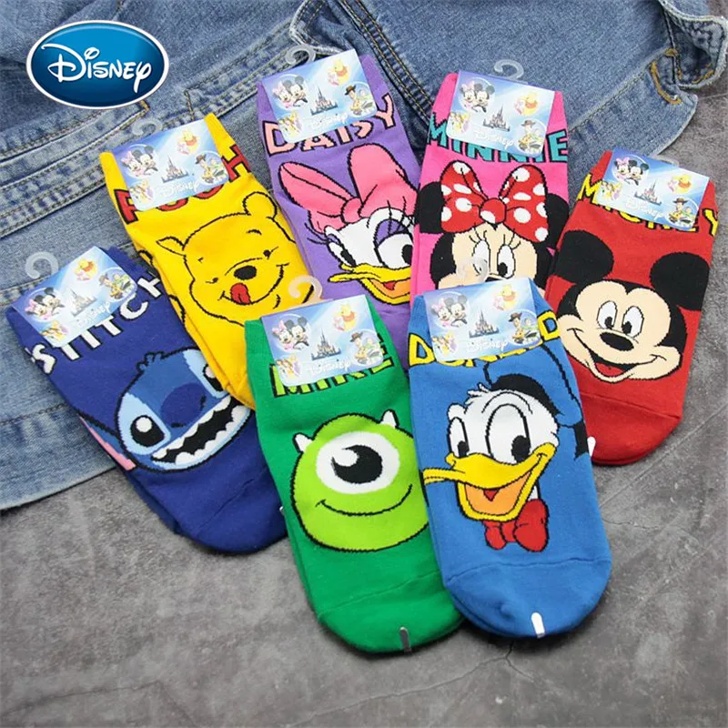 Носки для малышей в стиле Диснея хлопковые носки с милым мультяшным принтом