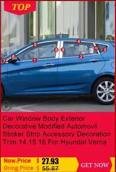 Кузова передний бампер решетка наружная Automovil автомобильный модифицированный аксессуар отделка наклейка полосы Чехлы 18 для Buick Excelle GX