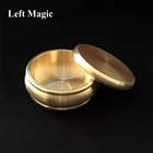 Будда коробка Okito (половина доллара, латунь) Волшебная монета для фокусов проникает в магии волшебника крупным планом иллюзии мерцающий проп ментализм