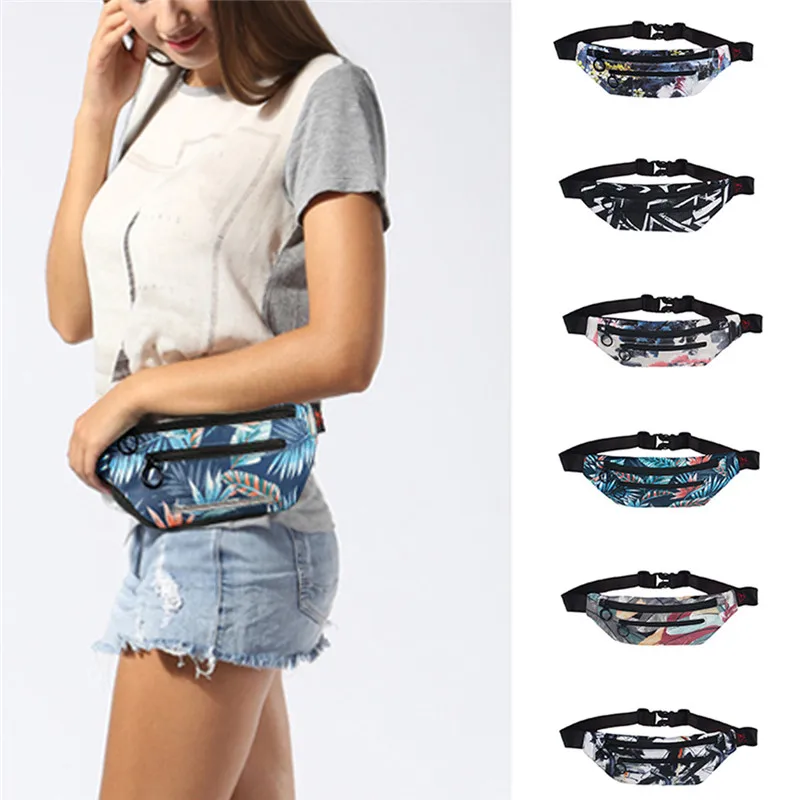 Водонепроницаемая поясная сумка на бедра с двойным карманом регулируемый