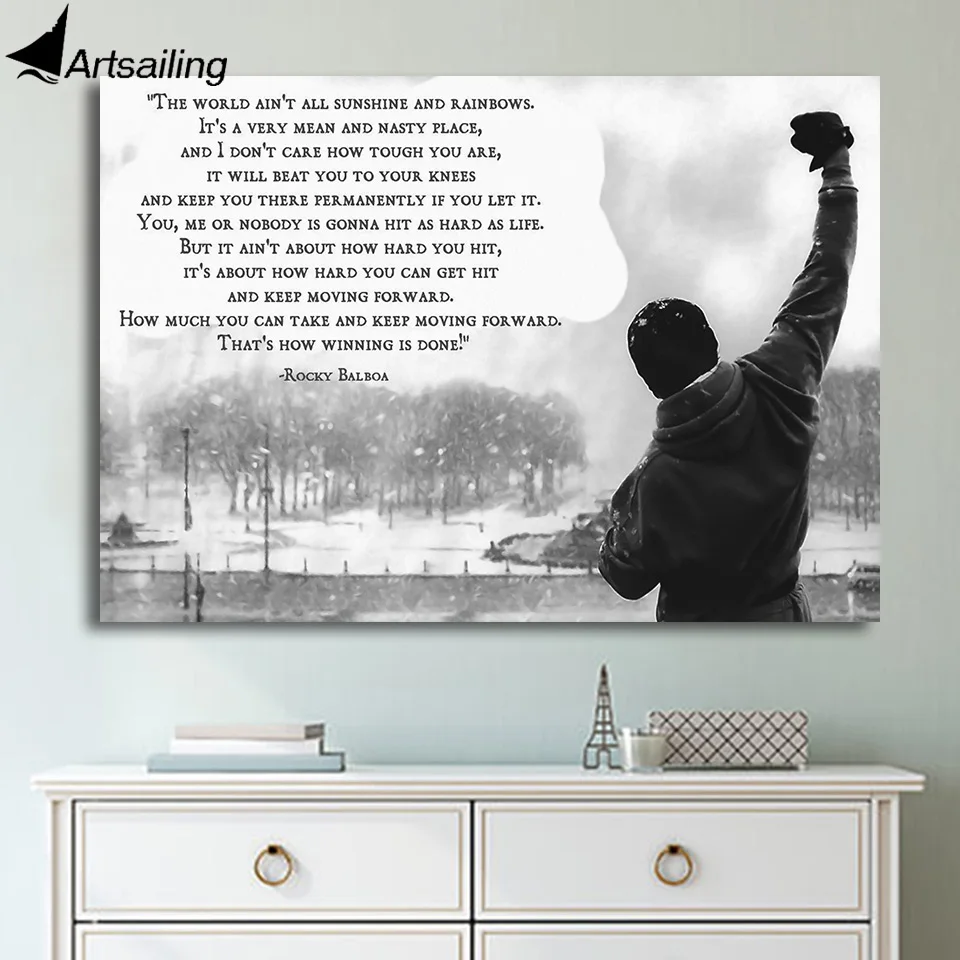 

1 Piece motivational quotes Canvas Paintings Printed Art poster Home Decor Wall Art Canvas Print Painting