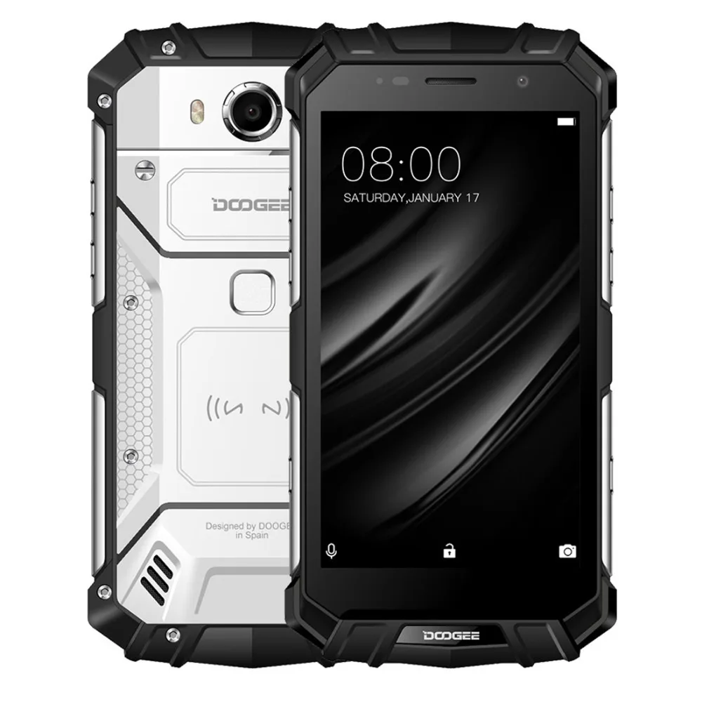 DOOGEE S60 Lite 5,2 дюймовый смартфон IP68 Водонепроницаемый Четырехъядерный 4 ГБ 32 ГБ Android 8,1 мобильный телефон LTE прочный жесткий мобильный телефон NFC