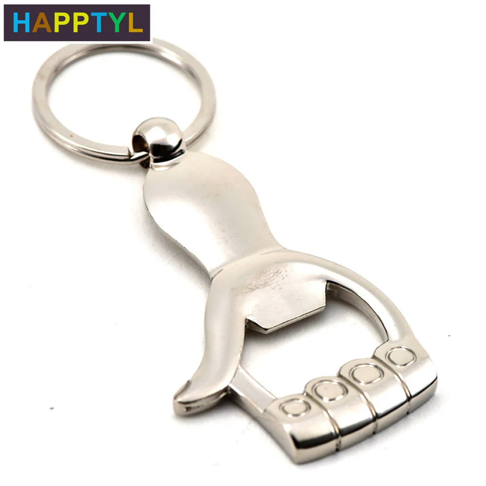 HAPPTYL 1 шт. металлический брелок для ключей открывалка бутылок с пальмовым пивом