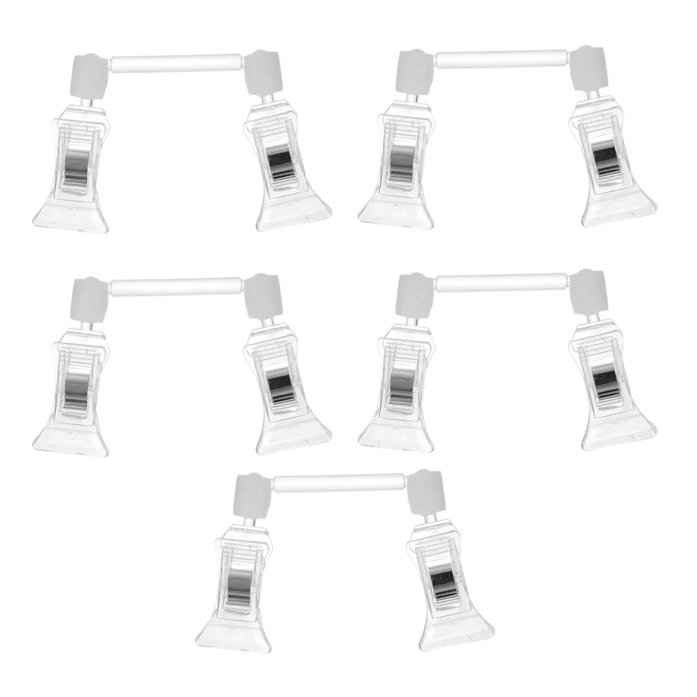 

5Pcs Price Tag Clips Durable Sign Clamps Mall Price Label Holders
