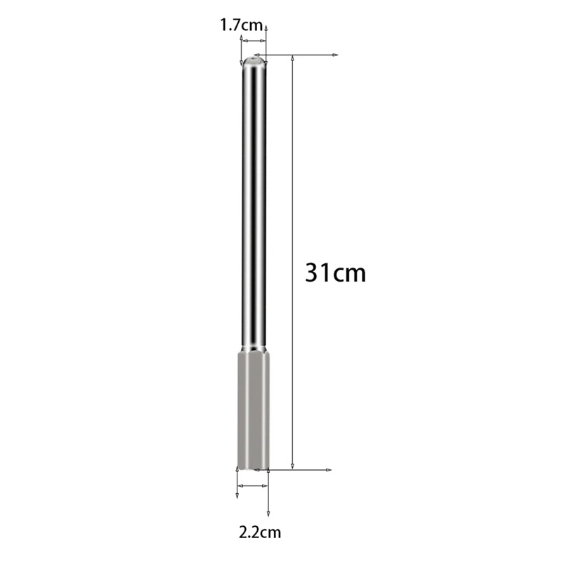 

31cm Flute Horn Tube Mouth Sheet Tool Wind Instrument Aligning Dent Repair Tools