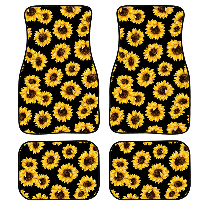 Offerte Fiore Di Modo Di Seta Del Ghiaccio Della Copertura Della Protezione Della Copertura Seggiolino Auto Universale Zerbino Cuscino Del Sedile SummerCar Accessori Contengono Piede Zerbino S