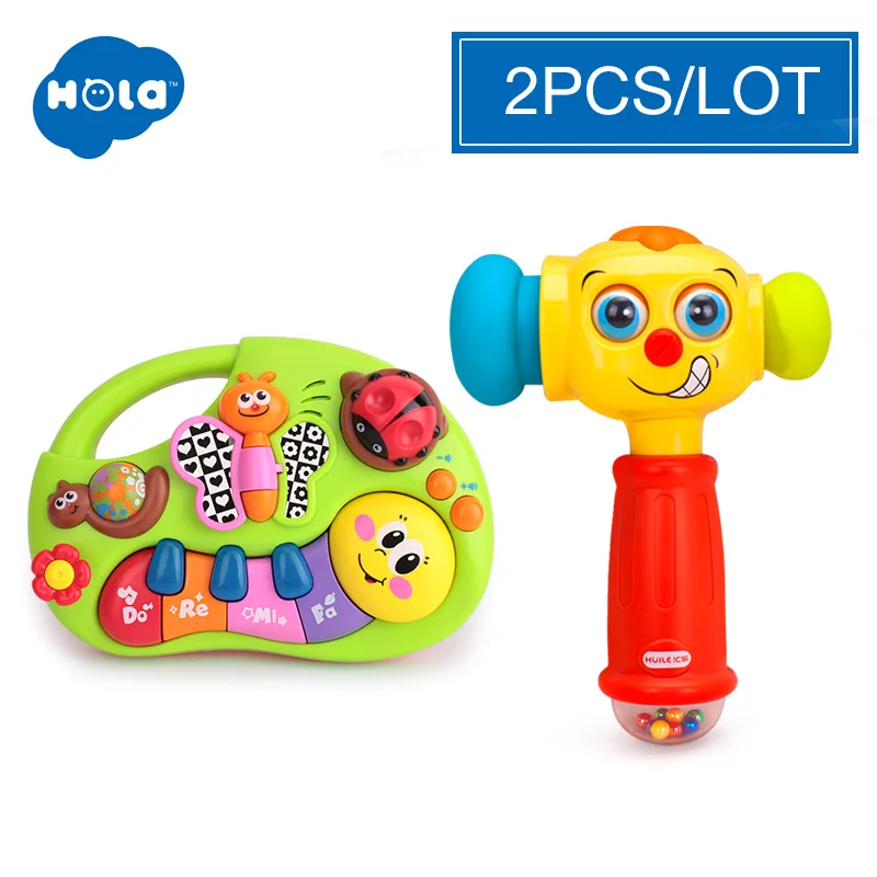 HOLA 927 детские игрушки обучающая машина, игрушка с подсветкой и музыкой и обучающими сюжетами, Игрушка музыкальный инструмент для малышей 6 месяцев - Цвет: Цвет: желтый
