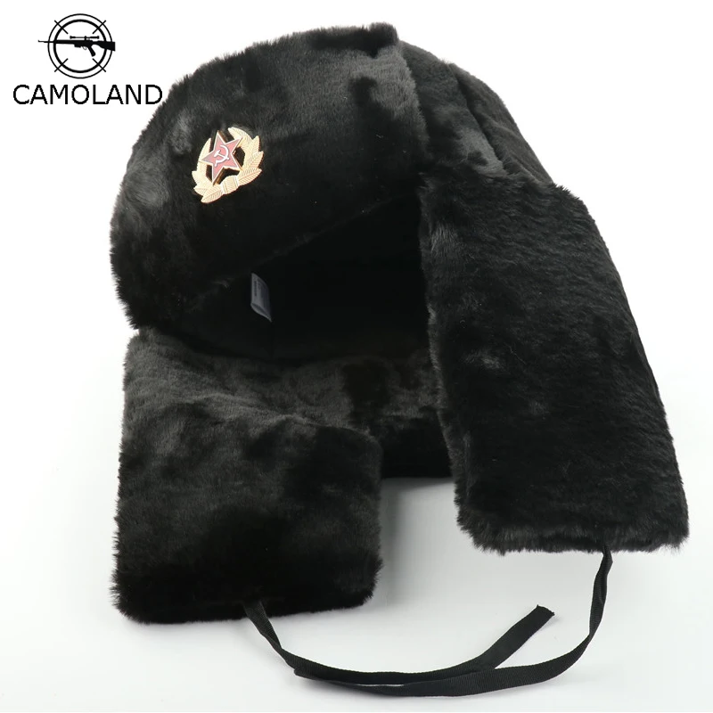 Россия ушанка советская армия КГБ меховые военные шапки бомберы летчик Охотник