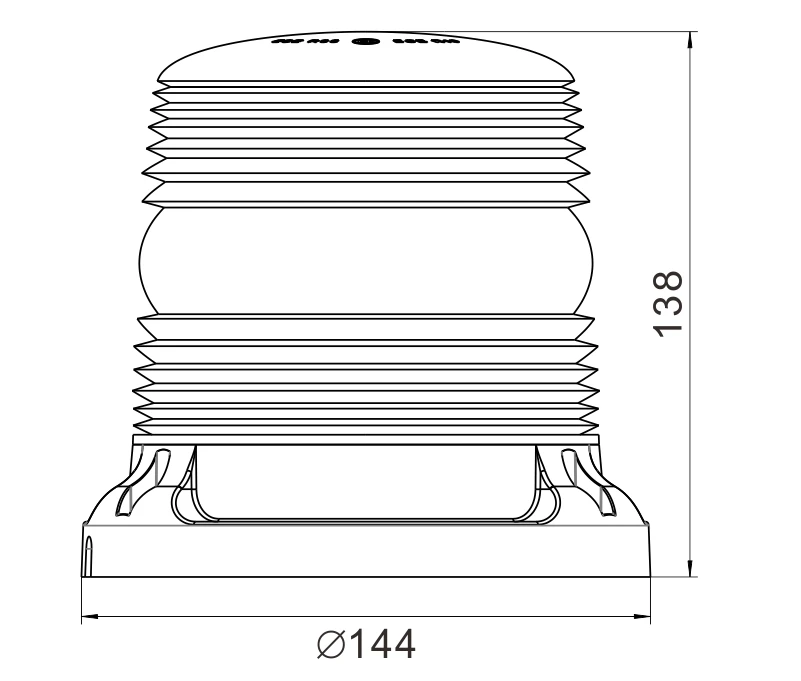 

LED Rotation Beacon with Flexible DIN Pole Mount and ECE R65/ R10