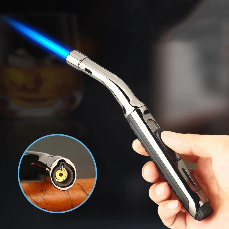 

BBQ Kitchen Cooking Gas Lighters Metal Cigarette Lighters Torch Turbo Lighter Cigar Smoking Lighters Gadgets for Men Marijuanna